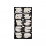 Assortiment  100 Faux Ongles  Blancs Bout Amande