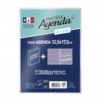 Protection pour Agenda  17.5 x12.5 cm - Transparent - Fabriqu en france