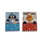 6 tiquettes Cadeaux Nol A Coller - Pingouin Renne