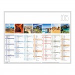 Calendrier Mural 2025 13 Mois - 27 x 21 cm - Paysages du Monde