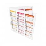 Calendrier 2025 Dpliant - 26 x 13cm - Multicouleurs - Cartonn