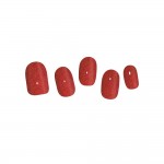 Sticker Gel Semi-Permanent - Vernis Gel Adhsif - Strip Nail - Paillettes Rouge